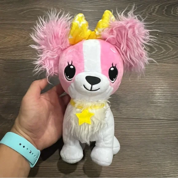 wish me pet Toys Wish Me Pet Pink Puppy Led Light Up Plush